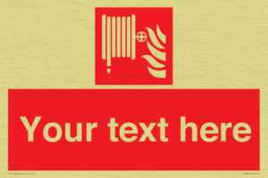 Custom Fire hose reel Sign